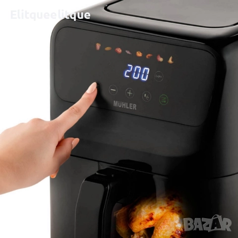 Фритюрник с горещ въздух MFX-515, 1500W, 5L, LED, снимка 4 - Друга електроника - 52259384