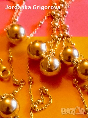 Стилен, много нежен сребърен синджир, снимка 2 - Колиета, медальони, синджири - 35242526