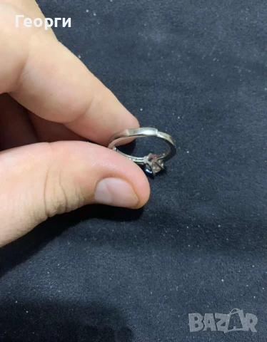 Пръстен от платина 950 с диамант , снимка 3 - Пръстени - 51424746