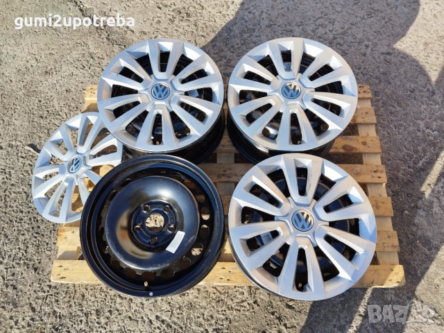 16 джанти 5х112 VW Passat Beetle Чисто нови+Тасове