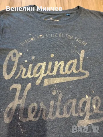Мъжка тениска Tom Tailor, снимка 2 - Тениски - 47430245