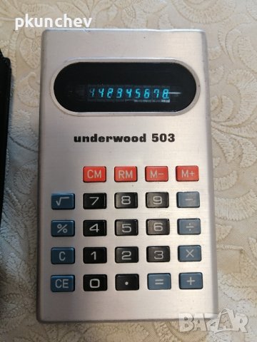 Ретро калкулатор UNDERWOOD 503, снимка 1 - Друга електроника - 44058838