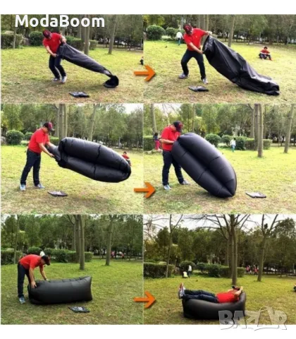 Самонадуващо се легло подходящо за планина и море Lazy Bag, снимка 7 - Надуваеми легла - 48066481