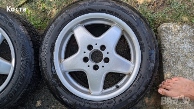 Зимни гуми с джанти за Мерцедес 205/60/16 w211 w210 w202 w201 w124, снимка 3 - Гуми и джанти - 51446720