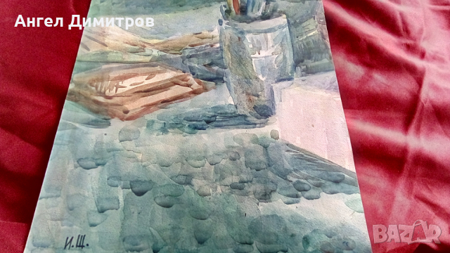 Акварел подписан, снимка 2 - Картини - 36484934