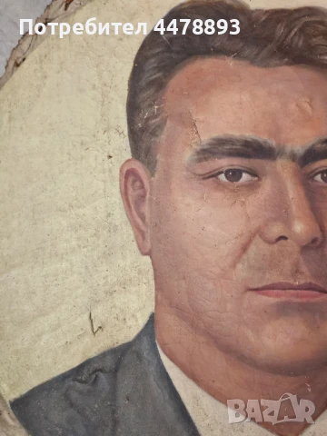 Картина портрет на Вълко Червенков , снимка 4 - Картини - 50971815