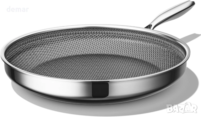 Тиган с незалепващо покритие ZEROPAN 24 см, хибриден незалепващ тиган 9,5 инча, снимка 1