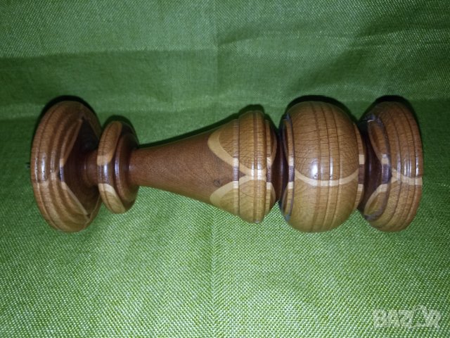 Масивен дървен свещник , снимка 7 - Други - 43116037