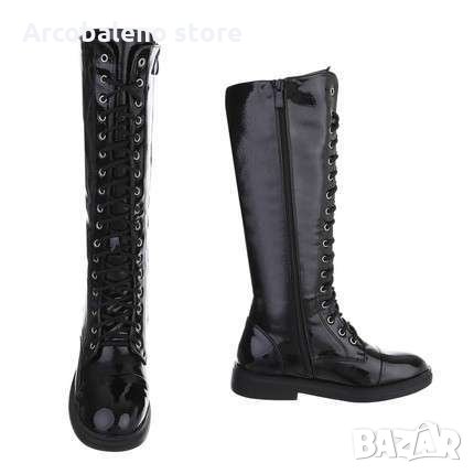 Дамски боти с връзки, снимка 2 - Дамски ботуши - 35315858