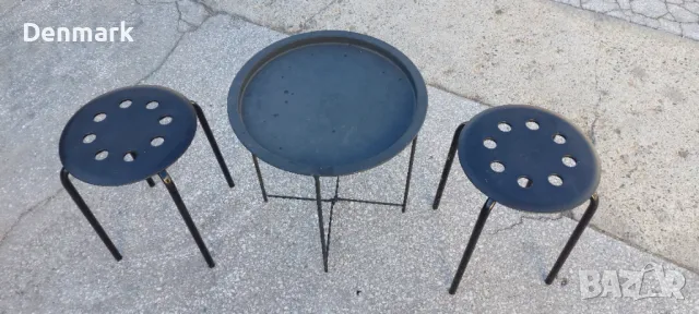 Маса за кафе с столчета, снимка 2 - Столове - 47453747