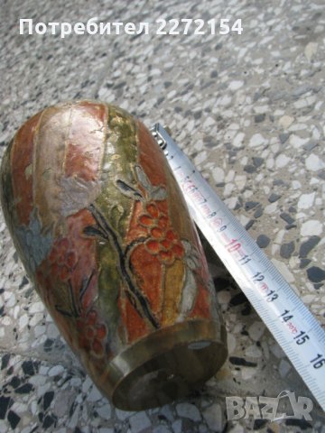 Бронз фруктиера кутия и ваза, снимка 3 - Антикварни и старинни предмети - 28314659