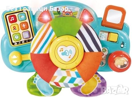 Нова Развиваща Играчка VTech - Бебешко Шофьорско Колело с Музика, снимка 6 - Образователни игри - 44068586