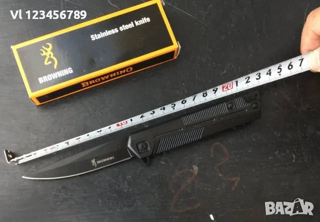 Сгъваем нож Browning 100х220, снимка 6 - Ножове - 50658533