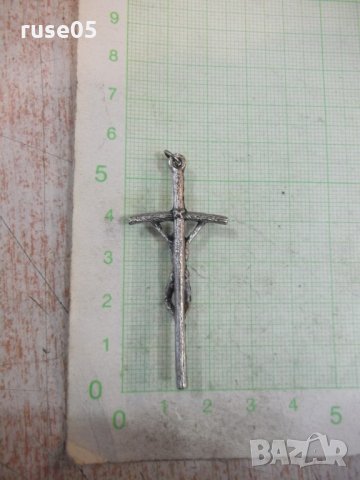 Кръст метален с разпятието - 3,37 гр., снимка 5 - Други ценни предмети - 28257683