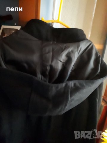 Вълнено дамско палто с постоянна качулка-топло и меко, снимка 3 - Палта, манта - 38980719