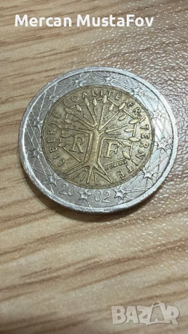 2 евро 2001-2002 Франция, снимка 3 - Нумизматика и бонистика - 53302798