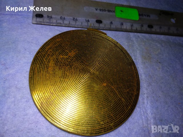 СТАРИННА БРОНЗОВА АР ДЕКО ПУДРИЕРА За КОЛЕКЦИЯ с НУЖДА от РЕСТАВРАЦИЯ Липсва КАПАЧЕТО! 41260, снимка 8 - Антикварни и старинни предмети - 43739787