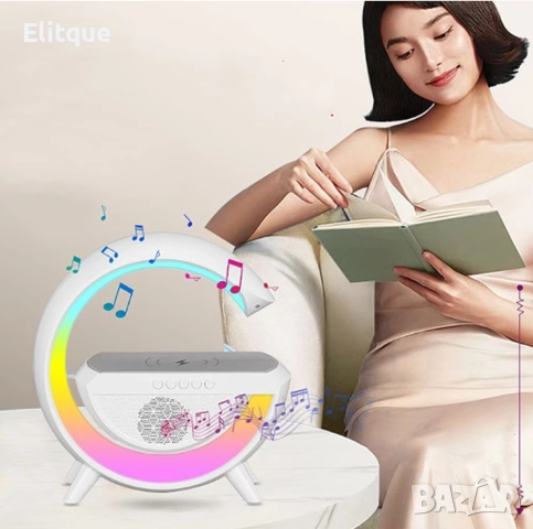 Тонколона с LED светлинки и станция за безжично зареждане , снимка 2 - Други - 52905829