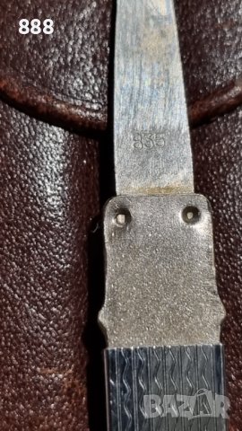 Антикварен джобен комплект, ножче Rostfrei и сребърна клечка за нокти 835 проба  ! , снимка 6 - Антикварни и старинни предмети - 43257768