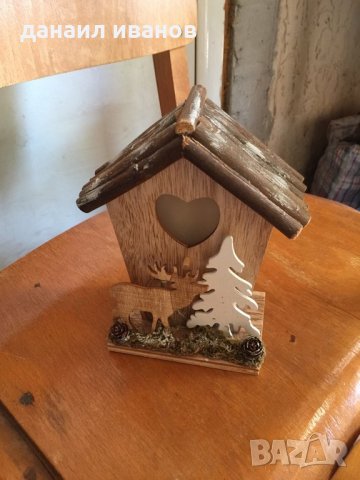 КЪЩА СВЕТЕЩА  12.5X8X18 CM; 3 LED, снимка 4 - Статуетки - 20034285