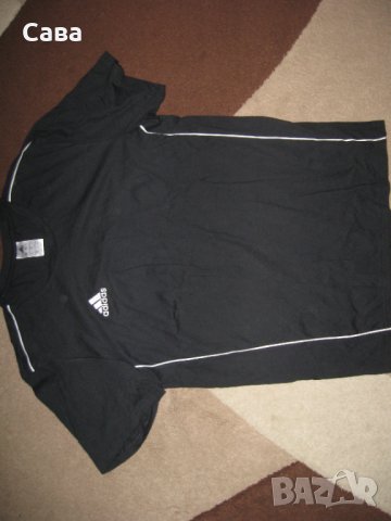 Тениски ADIDAS  мъжки,М-Л  /черни и сива/, снимка 6 - Спортни дрехи, екипи - 37462569
