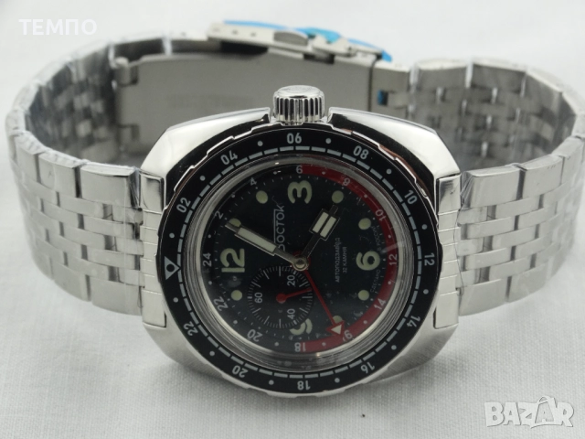 ВОСТОК АМФИБИЯ АВТОМАТИЧЕН-GMT ref: 71070А, снимка 10 - Мъжки - 51841220