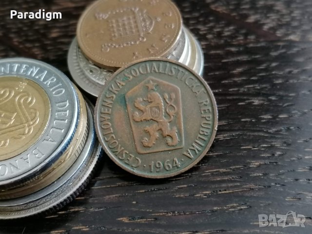 Mонета - Чехословакия - 50 халера | 1964г., снимка 2 - Нумизматика и бонистика - 32726490