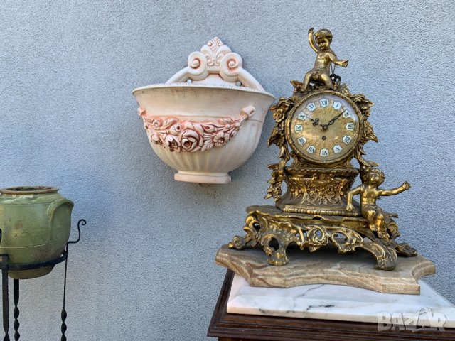 Каминен часовник в стил Барок от средата на 20в., снимка 6 - Други - 13545431
