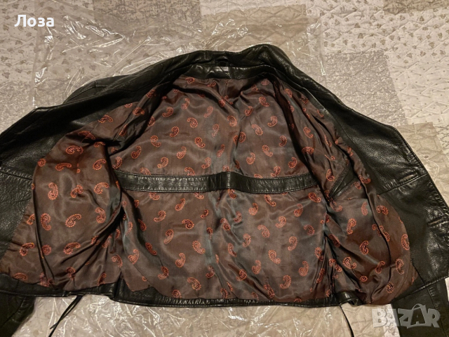 Кожено яке, късо размер М или 38, снимка 5 - Якета - 52957087