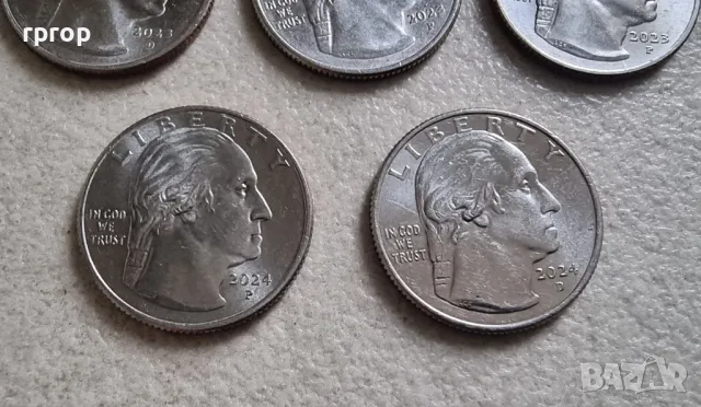 САЩ.1/4 долар.
10 бр.
Серия  известни американски жени за 2022 , 23 и 24  год., снимка 16 - Нумизматика и бонистика - 50261512