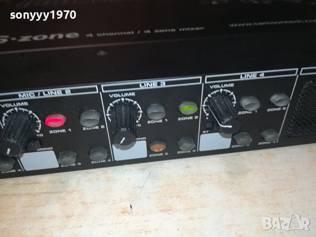 SAMSON S ZONE 4 CHANNEL/4 ZONE MIXER-SWISS LK1EWC1312232008, снимка 11 - Ресийвъри, усилватели, смесителни пултове - 43400288