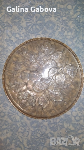 Стъклени фруктиери и поднос, снимка 6 - Други - 25322520