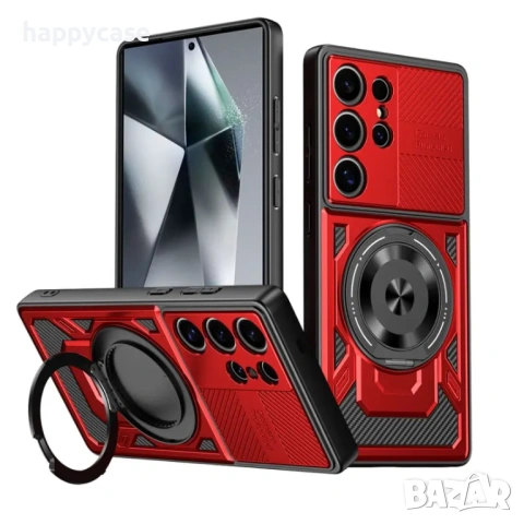 Samsung Galaxy S26 Ultra / S26+ / S26 / RUGGED MAGSAFE Удароустойчив кейс гръб калъф с пръстен, снимка 8 - Калъфи, кейсове - 53433318