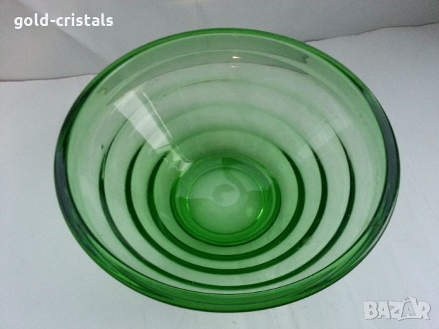 Стъклена купа фруктиера, снимка 2 - Антикварни и старинни предмети - 34978789