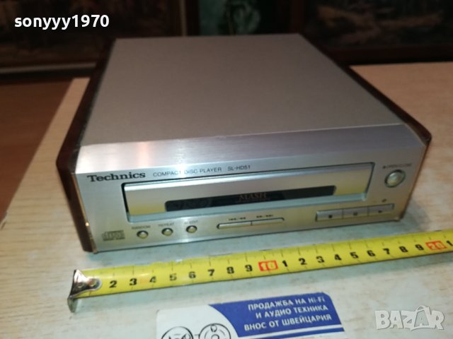 ЗАЯВЕНО!!!TECHNICS SL-HD51 CD PLAYER MADE IN JAPAN-SWISS 1412231608, снимка 4 - Ресийвъри, усилватели, смесителни пултове - 43412092