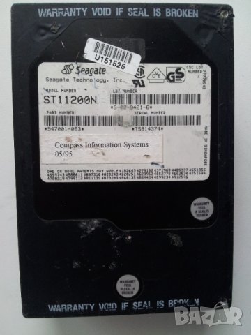 Твърд диск SEAGATE HAWK ST 11200N 1.05GB за колекционери