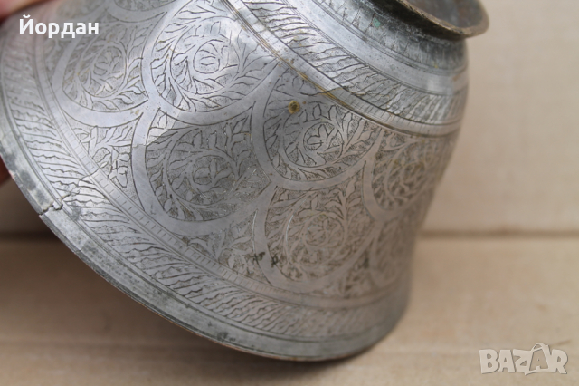 Стар месингов арабски съд , снимка 9 - Антикварни и старинни предмети - 44844089