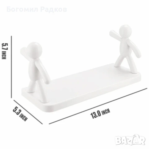 Стенна поставка с хуманоиден дизайн - Иновативно и забавно съхранение за вашата баня или кухня, снимка 2 - Други - 51001061