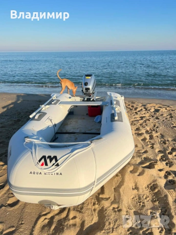 Продавам надуваема лодка AQUA MARINA с бензинов двигател Honda BF6DH LHU, снимка 2 - Екипировка - 53294189