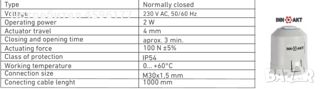 Електро задвижка INNOAKT, снимка 2 - Друга електроника - 51972906