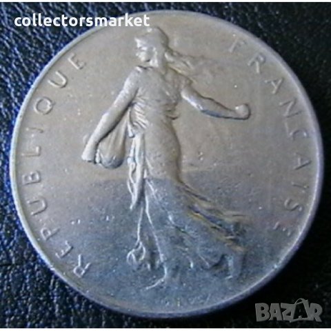 1 франк 1960, Франция, снимка 2 - Нумизматика и бонистика - 28436718