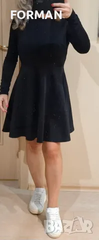 Черна кукленска рокля с отворен гръб, снимка 2 - Рокли - 48203195