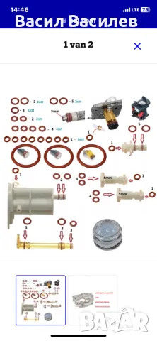 Комплект уплътнения за кафе машини Delonghi
