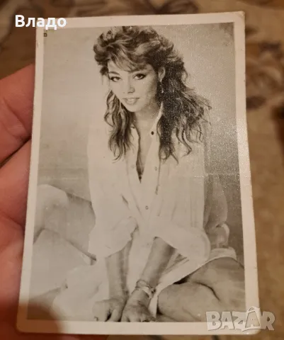 Черно бяла снимка/ картичка със Сандра , снимка 1