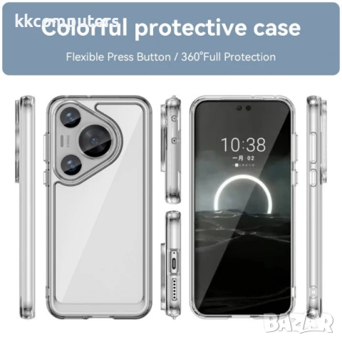 Huawei Pura 70 Pro / 70 Pro+ Силиконов Калъф Transparent TPU и Протектор, снимка 2 - Калъфи, кейсове - 51400760