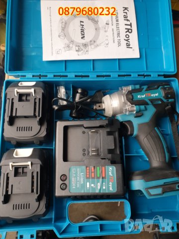 НОВ Ударен акумулаторен гайковерт РОЯЛ: 36V + 2 Батерии 36 V 8ah., снимка 3 - Други инструменти - 43982675