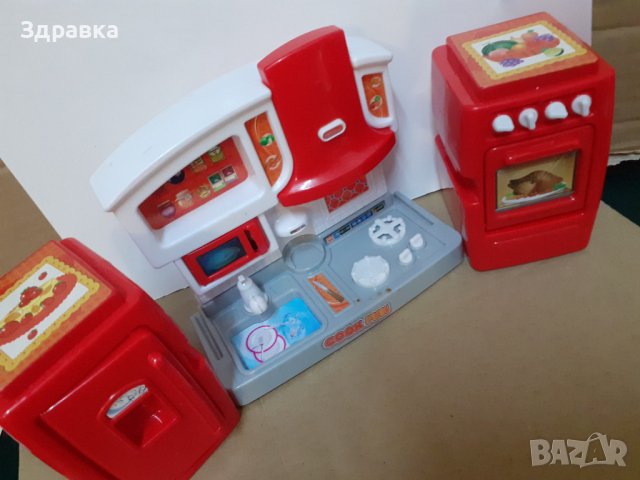 Малка детска кухня, снимка 4 - Играчки за стая - 43076961