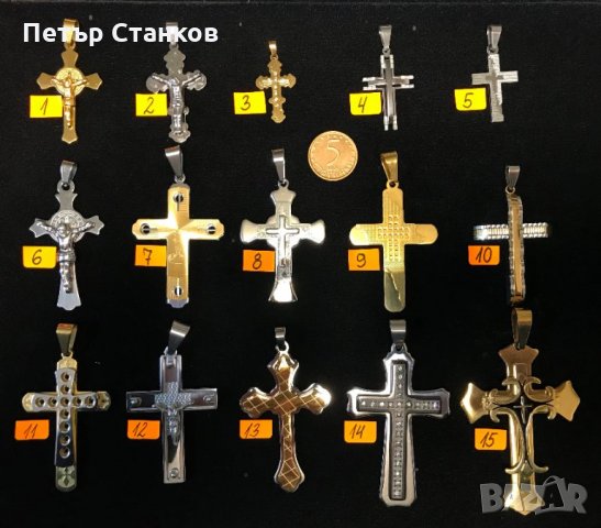 Кръст кръстове от стомана, снимка 1 - Колиета, медальони, синджири - 28546219
