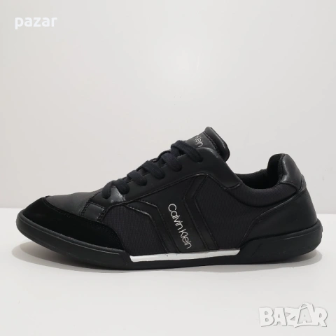 CALVIN KLEIN Lace Up Mix Low Оригинални Кожени Маратонки Кецове 41.5-42, снимка 4 - Маратонки - 53078539