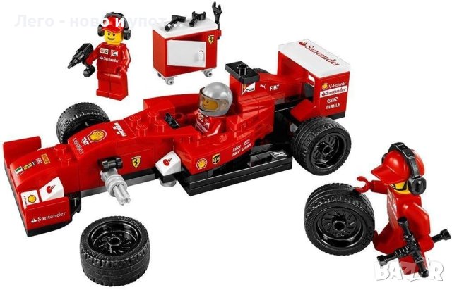Употребявано LEGO Speed Champions F14 T & Scuderia Ferrari Truck 75913, снимка 2 - Конструктори - 43609599